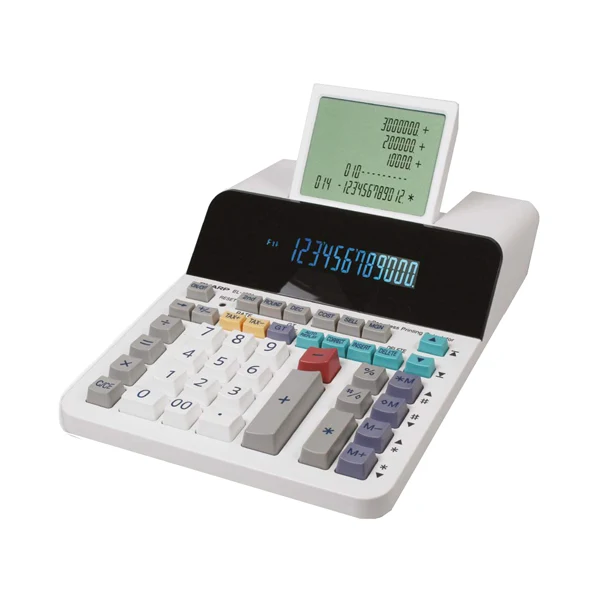 Calcolatrice Scrivente EL-1901 12 Cifre Check & Correct 300 Passi Senza Rotolo - Sharp