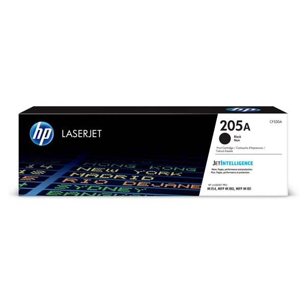 Toner Originale HP Serie 205A – Nero (CF530A), Ciano (CF531A), Giallo (CF532A), Magenta (CF533A)