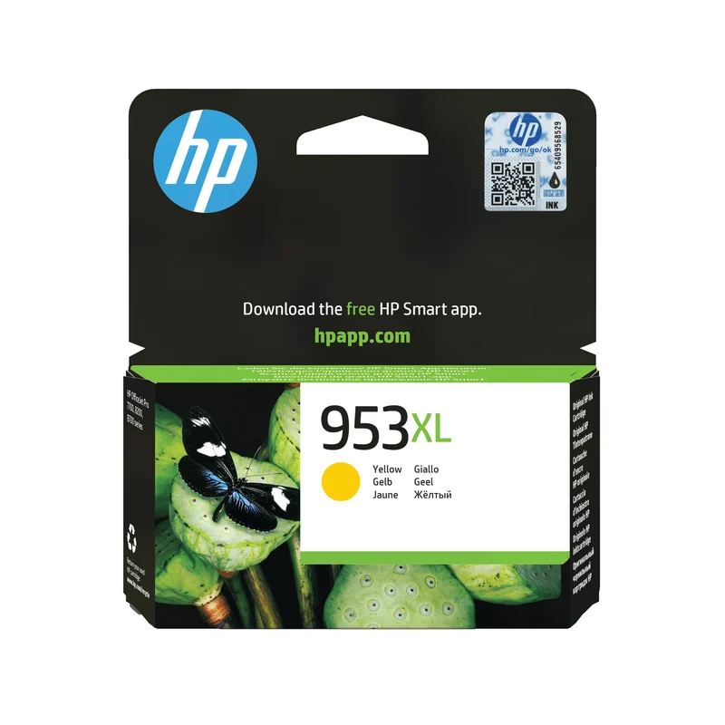 HP 953XL Original Inkjet Cartridge High Yield Yellow F6U18AE
