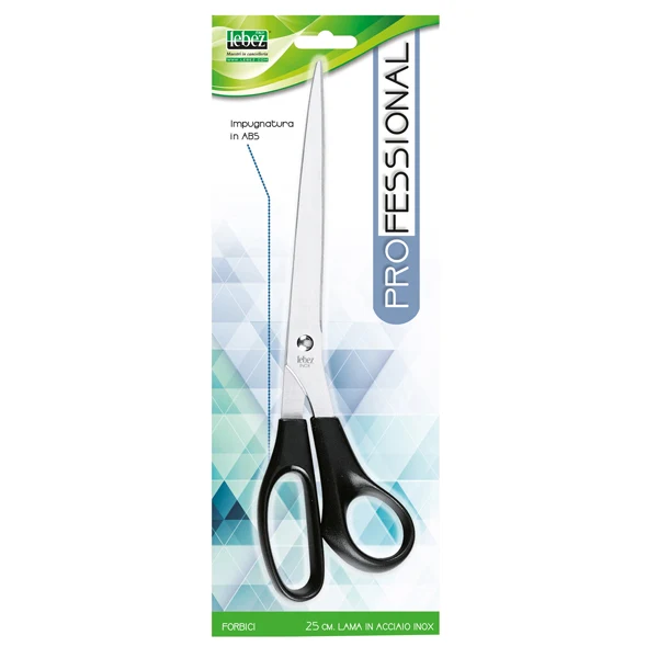 Forbici Lama Acciaio Inox Impugnatura ABS 3 Misure 17-21,5-25 cm | Lebez