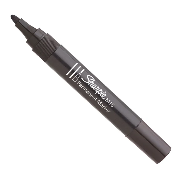 Marcatore Sharpie M15 Indelebile Punta Conica 2,0 mm Nero Asciugatura Rapida Conf. 12 pz - Paper Mate