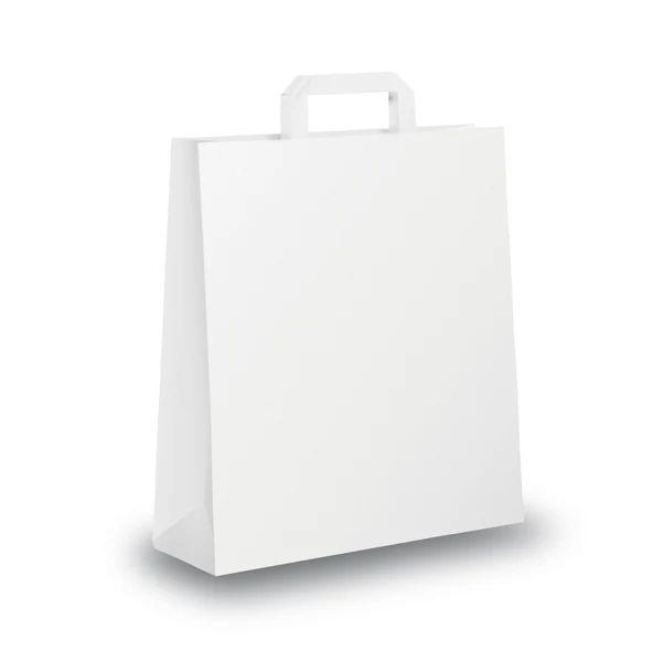 Shopper Kraft Bianco Maniglia Piattina 36x12x41 Cf. 250 | Mainetti