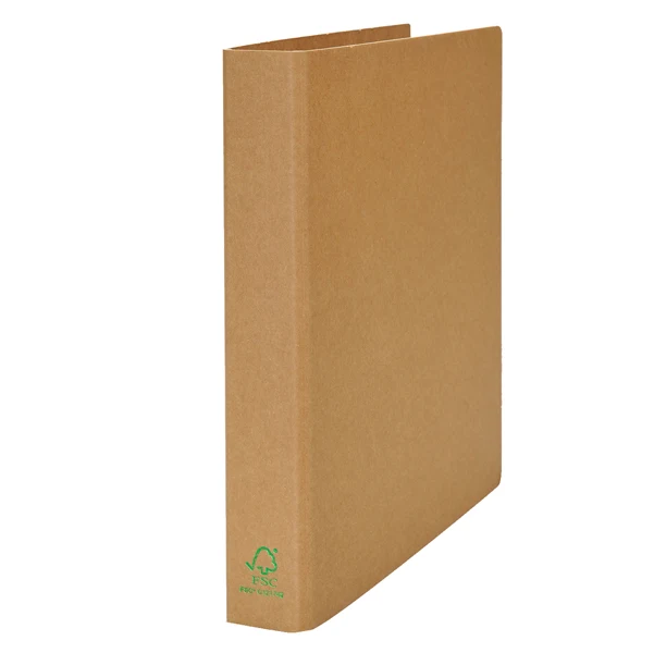 Raccoglitore Eco A4 Cartone Riciclato Avana 2 o 4 Anelli Diam. 30 mm Conf. 2 pz | Starline