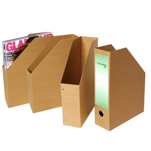 Portariviste Eco Avana Cartone FSC Dorso 8 cm Anello Acciaio 25x35x8 cm Conf. 10 pz | Starline