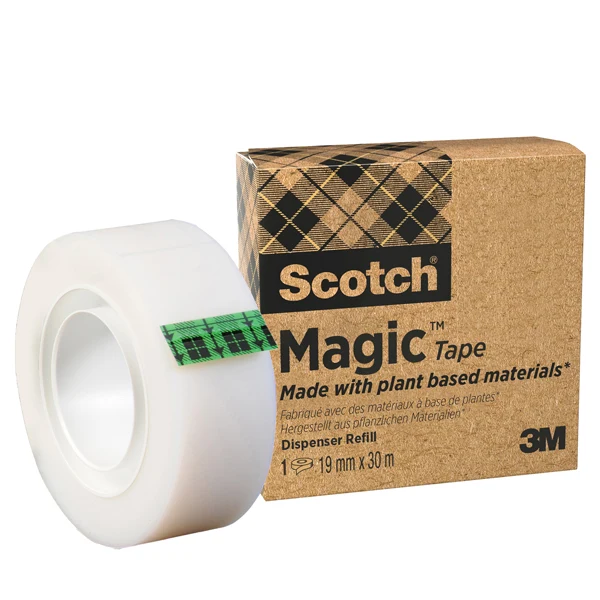 Nastro Adesivo Magic 900 Green Invisibile Sostenibile 1,9 cm x 30 mt – Scotch