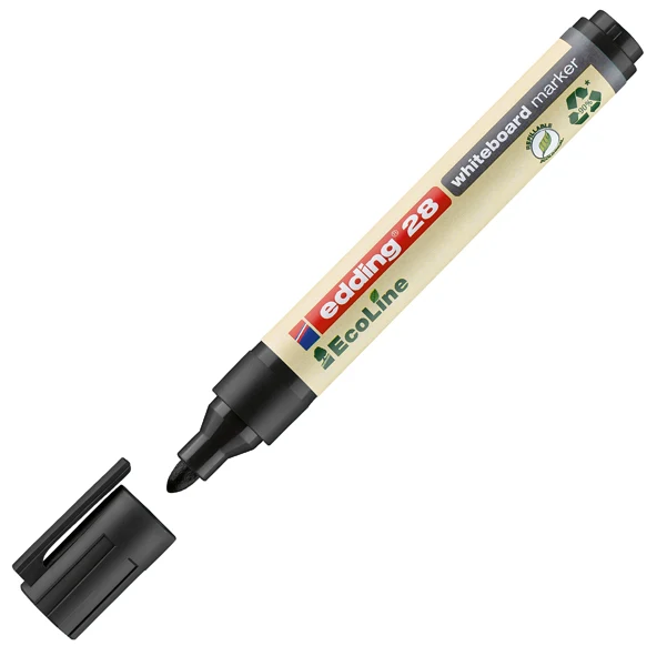 Pennarello 28 Ecoline per Lavagne Bianche – Nero, Blu o Rosso, Conf. 10 Pz. | Edding