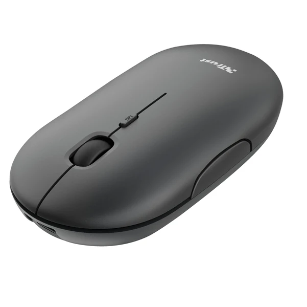 Mouse Ultrasottile Ricaricabile Puck – Wireless USB e Bluetooth, Silenzioso, 3 Colori - Trust