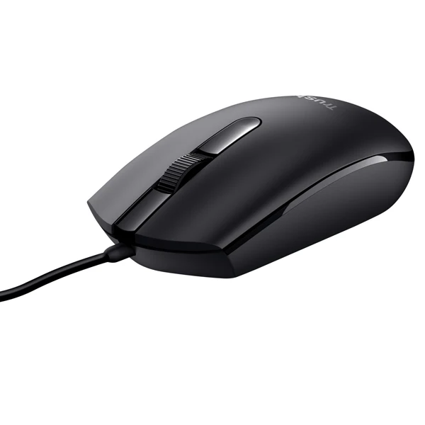 Mouse Ottico con Filo TM-101 Eco – Ambidestro, 1200 DPI, Plug & Play, Cavo 160 cm - Trust