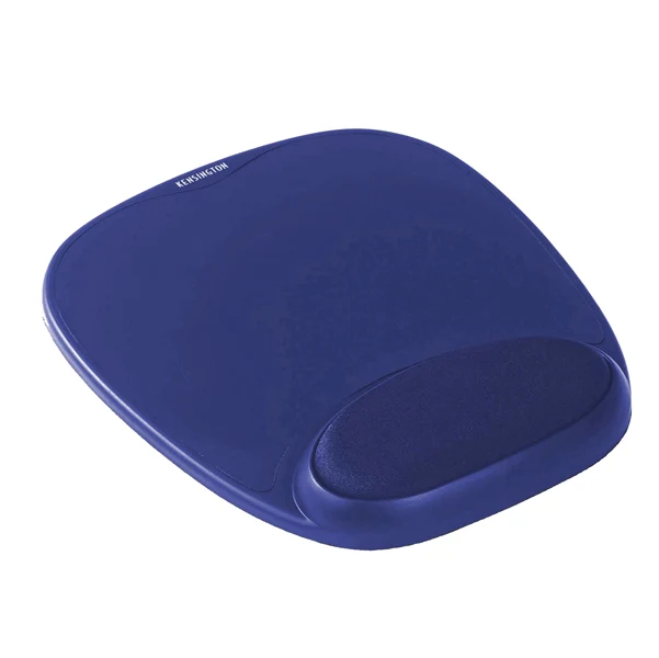 Mouse Pad Poggiapolsi Memory Foam Lycra Blu Antiscivolo - Kensington