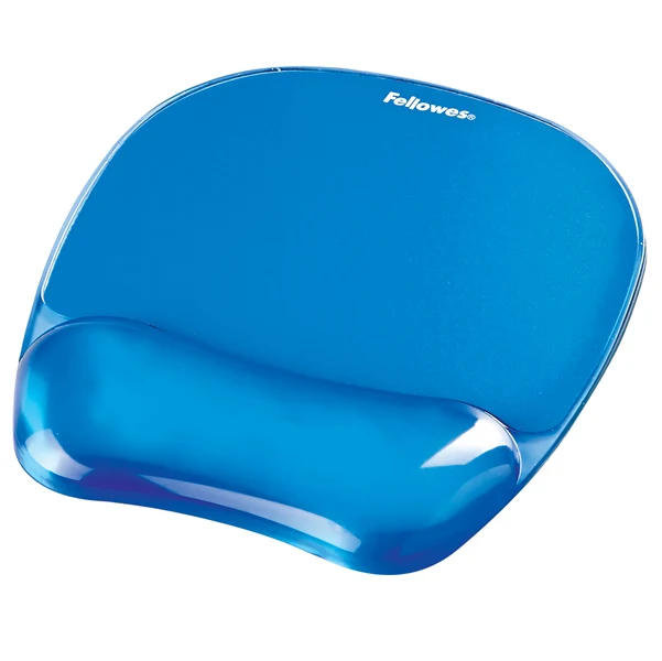 Mouse Pad con Poggia Polsi in Gel Blu Trasparente Regolabile - Fellowes