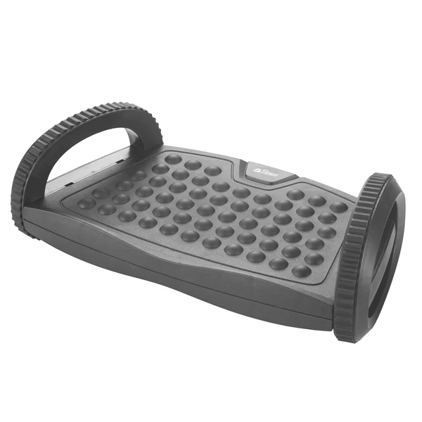 Poggiapiedi Oscillante Swing Ergonomico 2 Altezze Inclinazione 0-40° Superficie Massaggiante - Titanium