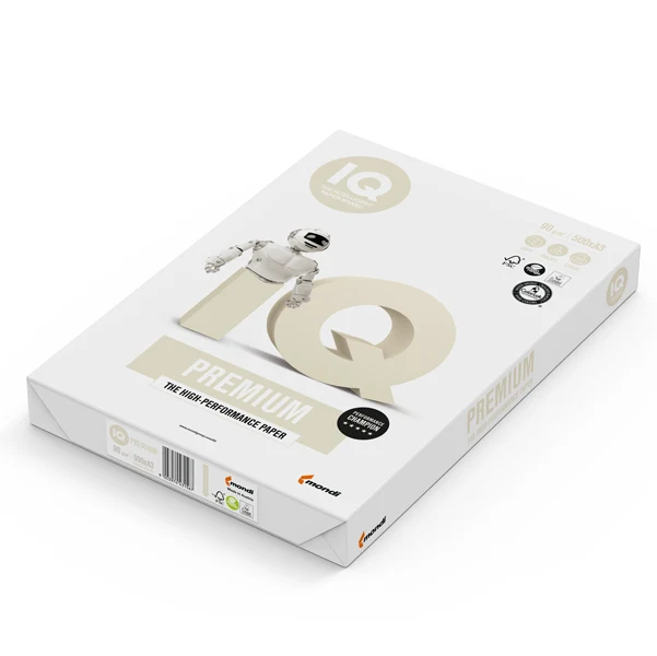 Carta A3 bianca per stampante IQ Premium Grammature da 90 a 250 g/m², ColorLok, FSC
