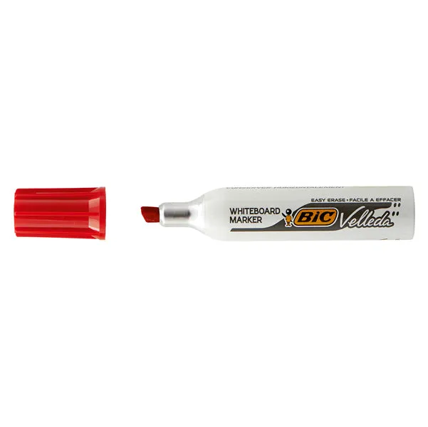 Pennarello BIC Velleda 1781 per Lavagna Bianca – Confezione 12 Pezzi – 3 Colori