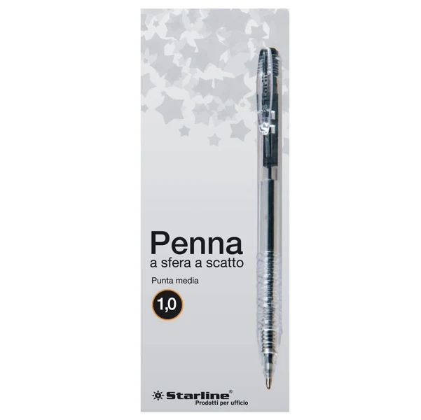 Penna a Sfera a Scatto Punta 1,0 mm 3 Colori Conf. 20 pz | Starline