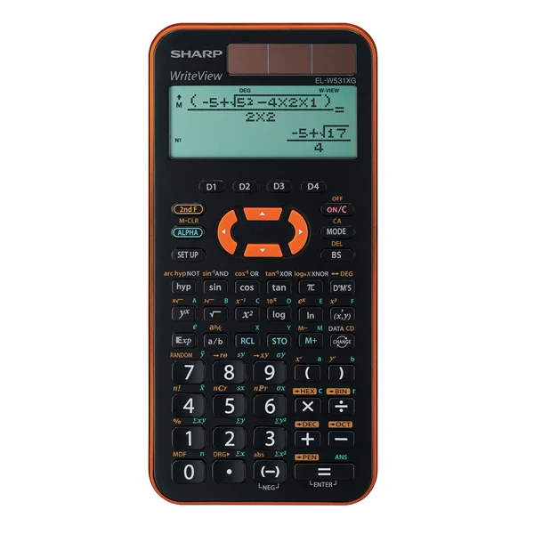 Calcolatrice Scientifica EL-W531XG 335 Funzioni WriteView 2 Colori Tasti - Sharp