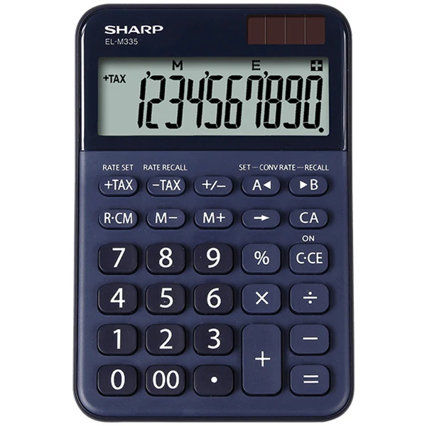 Calcolatrice da Tavolo EL-M335B 10 Cifre Conversione Valute Uso Professionale - Sharp