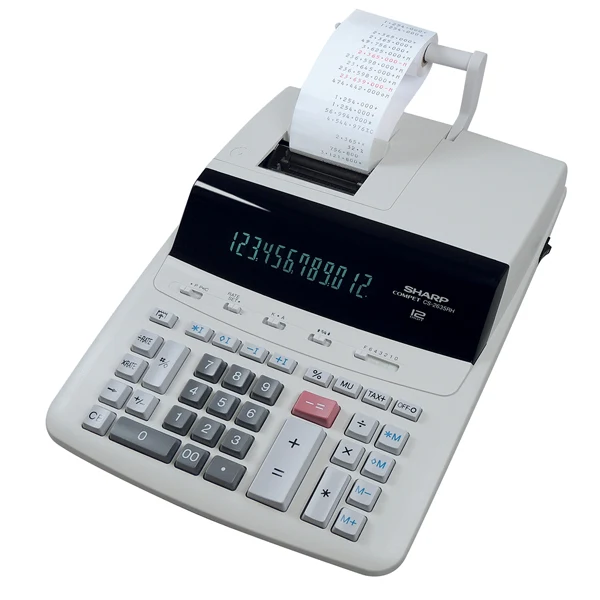 Calcolatrice Scrivente CS2635LW Grande Professionale 12 Cifre MU Contatore - Sharp