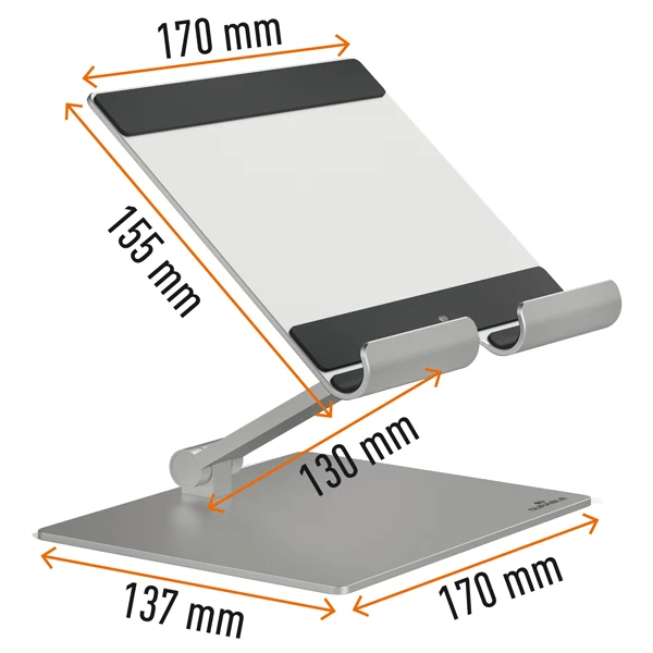Supporto Rise per Tablet e Smartphone Regolabile fino a 13 Pollici 1 kg - Durable