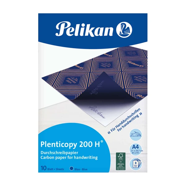 Carta Carbone Pelikan Plenticopy 200H A4 Blu Conf. 10 Fogli