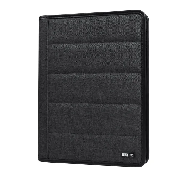 Portablocco City Time Spinner A4 in Tessuto con Zip – Nero o Blu