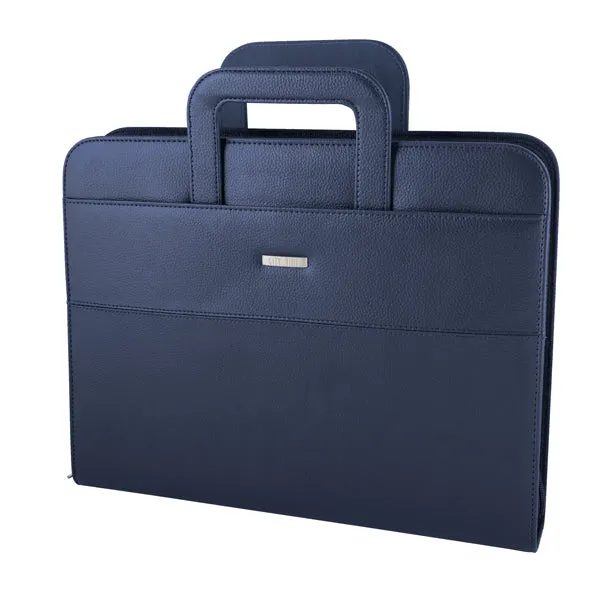 Portablocco City Time in Similpelle con Anelli – Blu o Nero