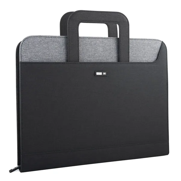 Portablocco City Time in Tessuto con Manici – Nero/Grigio