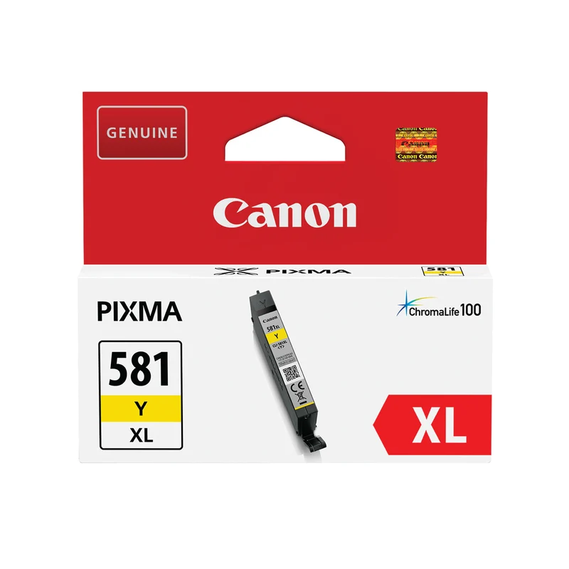 Canon CLI-581XL Inkjet Cartridge High Yield Yellow 2051C001