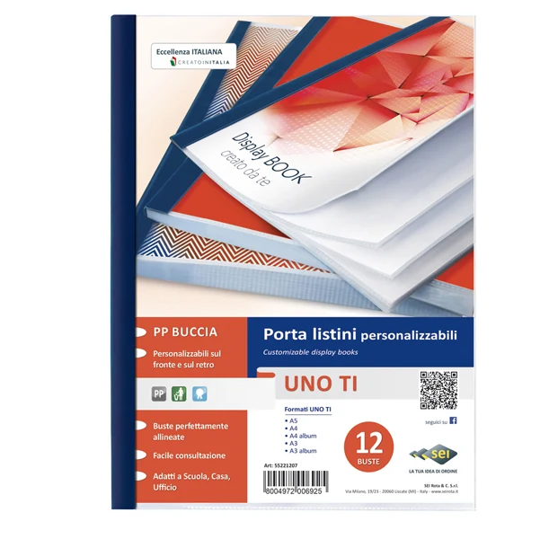 Portalistino PPL A4 22x30 Personalizzabile – Uno Ti | Sei Rota