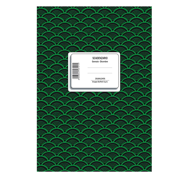 Scadenzario spiralato Gennaio/Dicembre 24x17cm 8 fogli - Data Ufficio