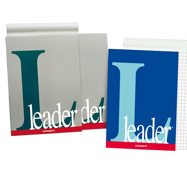 Blocco Note Leader A4 90 Fogli Carta 80 gr Copertina Plastificata Conf. 5 pz - Blasetti