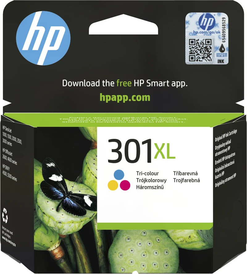 HP 301XL High Yield Tri-color Original Ink Cartridge