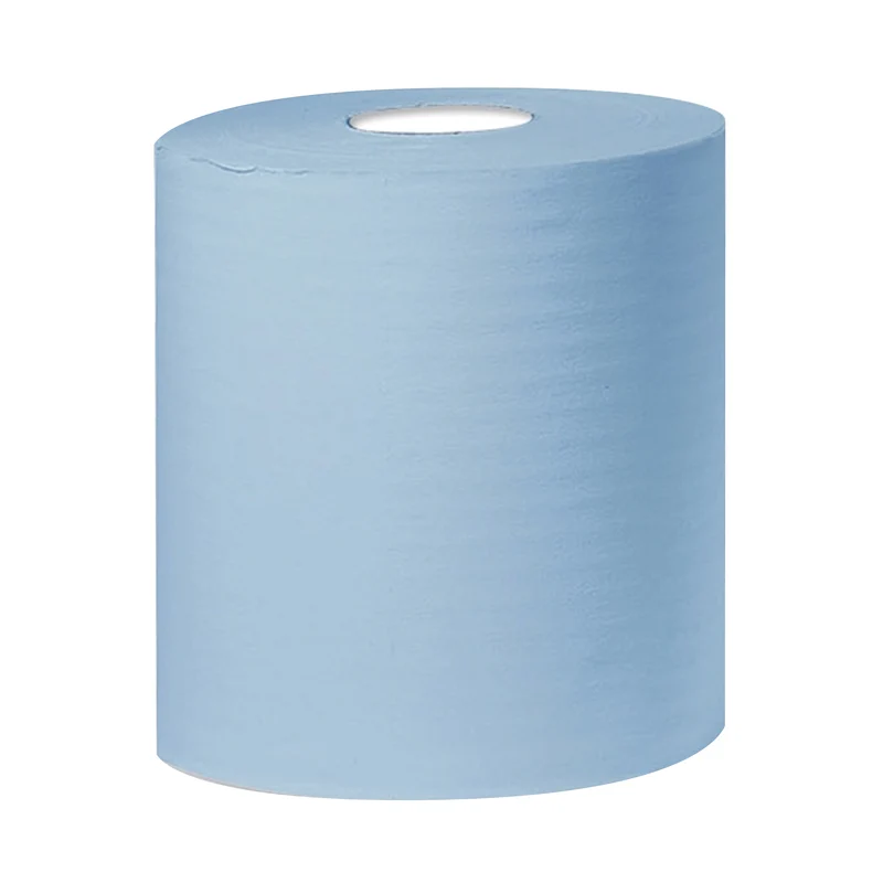 2Work 2-Ply Centrefeed Roll 150m Blue (Pack of 6) KF03805