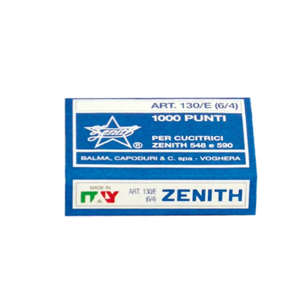 Punti Metallici 130/E Acciaio Naturale Sezione 6/4 Conf. 5000 pz - Zenith