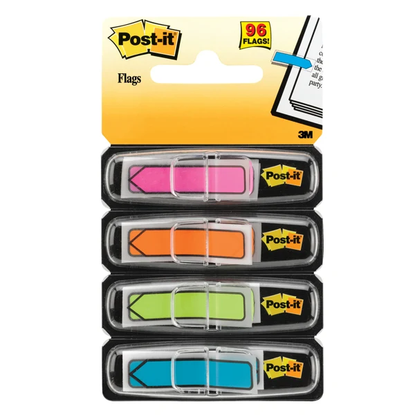 Segnapagina Index Mini Freccia 684 – 96 Pezzi in 4 Colori - 3M