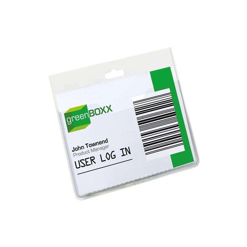 Durable Visitor Badge 60x90mm Clear (Pack of 20) 8136/19