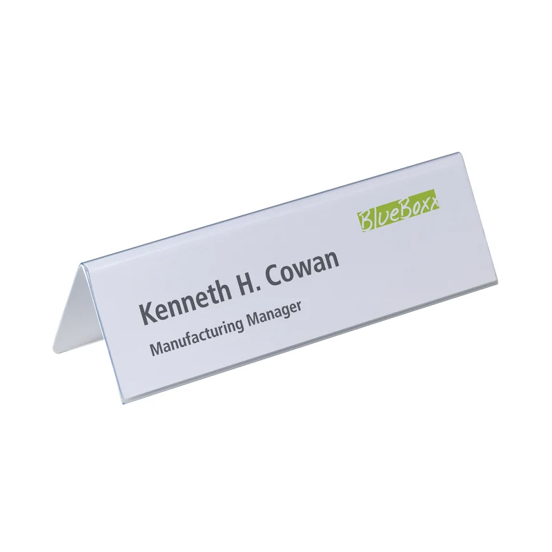 Durable Table Place Name Holder 61x210mm Clear (Pack of 25) 8052/19
