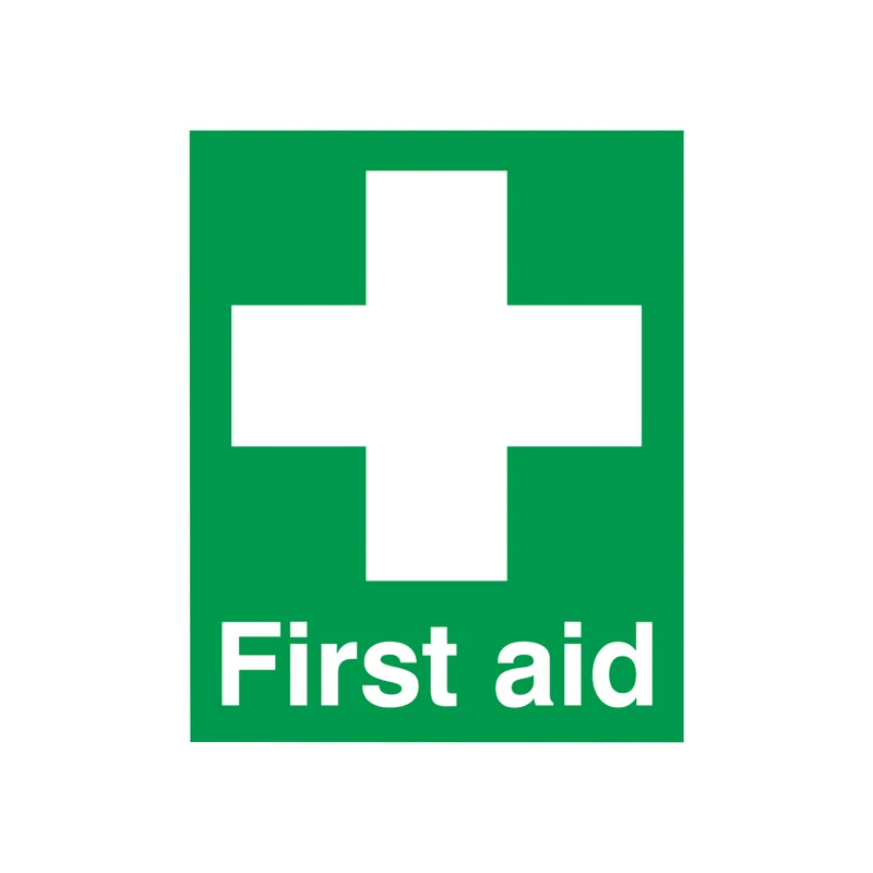 Safety Sign First Aid Sign PVC 100x250mm FA00607R