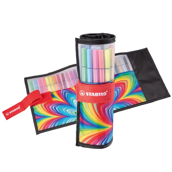Pennarelli Stabilo Arty Line Pen 68 – 25 Colori Assortiti | Punta 1 mm | Rollset