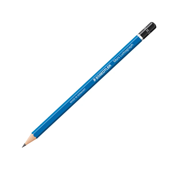 Matita Mars Lumograph 100 – Confezione da 12 – 20 Gradazioni da 9B a 9H – Mina 2 mm Legno FSC – Staedtler