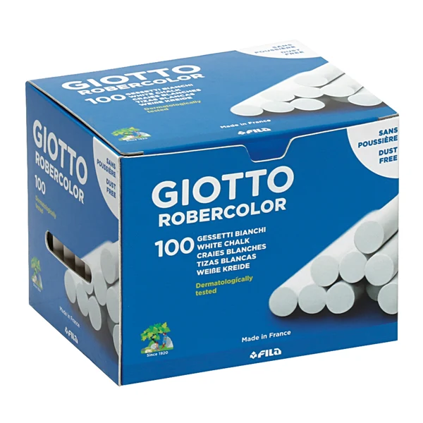 Gessi Bianchi Antipolvere Forma Tonda 10x80 mm 2 Formati 10 e 100 pz – Giotto