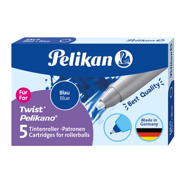 Cartucce Pelikan per Penna Sferografica Blu Conf. 5 pz