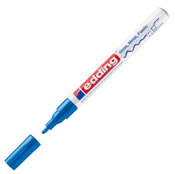 Marcatore 751 a Vernice Blu – Punta 1-2 mm | Edding