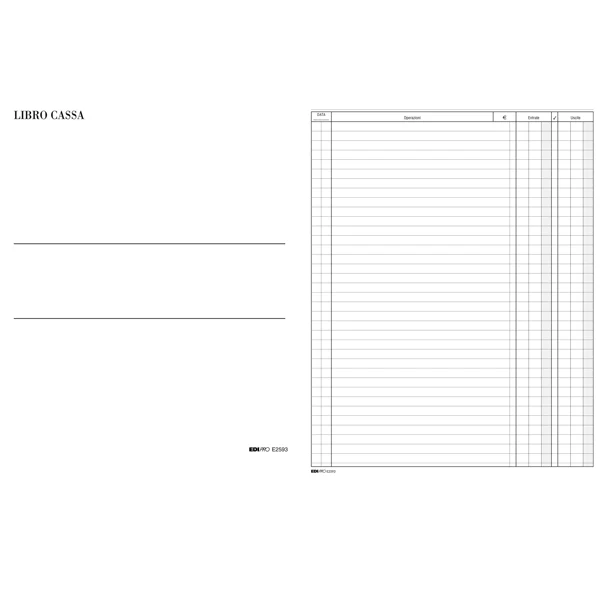 Libro Cassa, 100 Fogli - Edipro