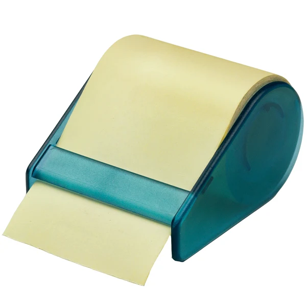 Tape Dispenser con 1 Ricarica Carta Autoadesiva Giallo Pastello 2 in 1 per Scrivania - Iternet