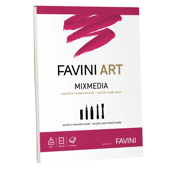 Album Collato Mix Media A4 250 gr 20 Fogli - Favini