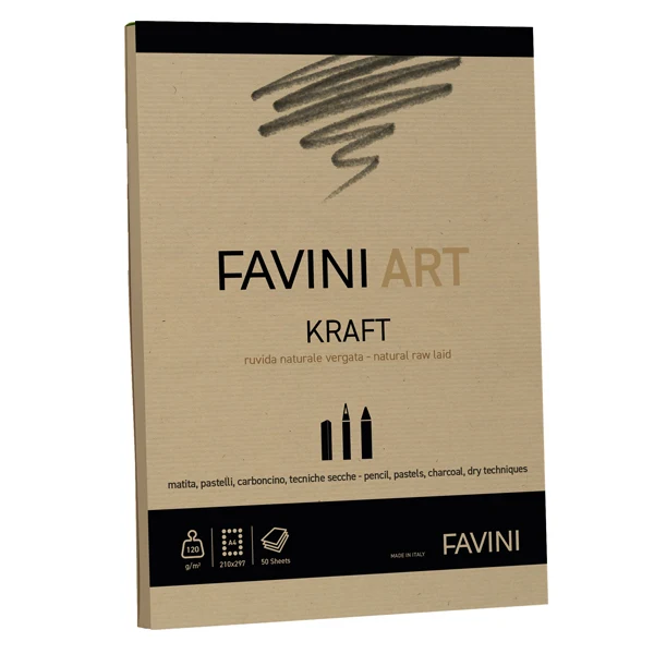 Album Collato Kraft A4 120 gr 50 Fogli - Favini