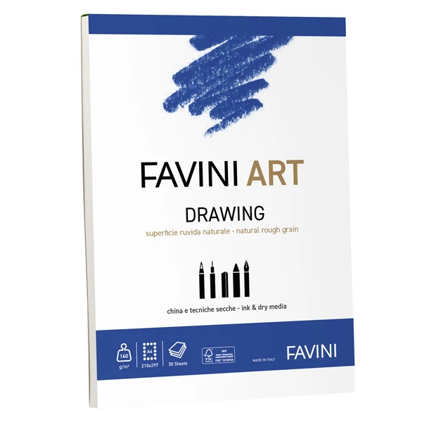 Album Collato Drawing A4 140 gr 30 Fogli - Favini