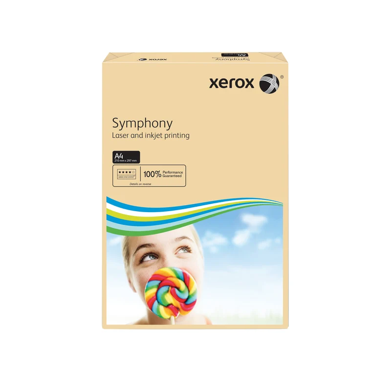 Xerox Symphony Pastel Tints Salmon Ream A4 Paper 80gsm 003R93962 (Pack of 500) 003R93962