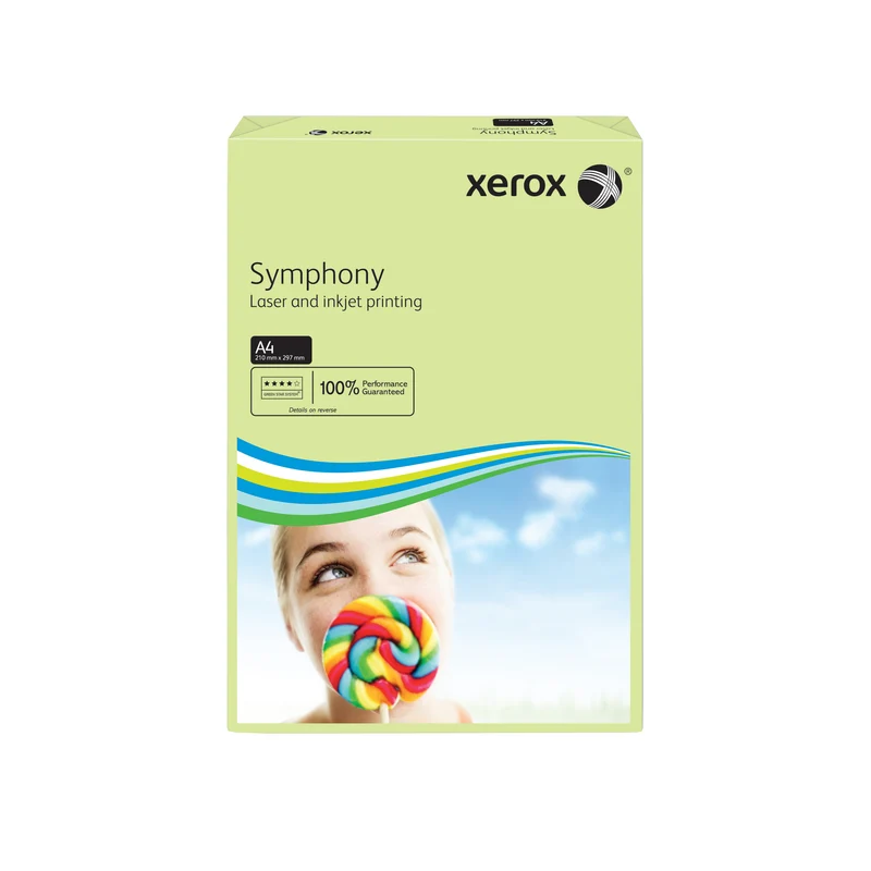 Xerox Symphony Pastel Tints Green Ream A4 Paper 80gsm 003R93965 (Pack of 500) 003R93965