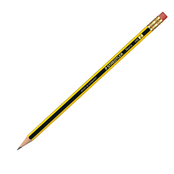 Matita Noris HB con Gommino Integrato Mina Resistente alla Rottura Conf. 12 pz – Staedtler